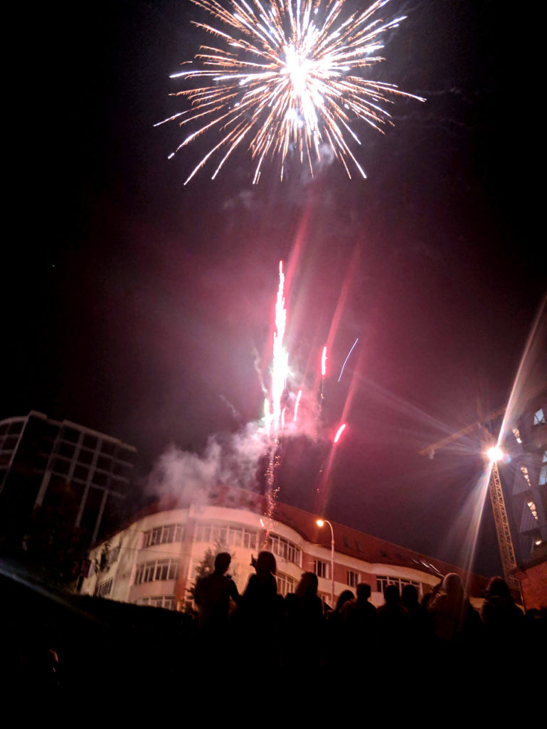 Überraschendes Feuerwerk