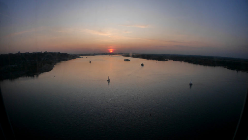 Sonnenuntergang am Rückweg