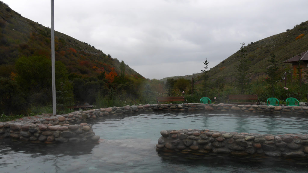 When we arrived, the pools were completely empty