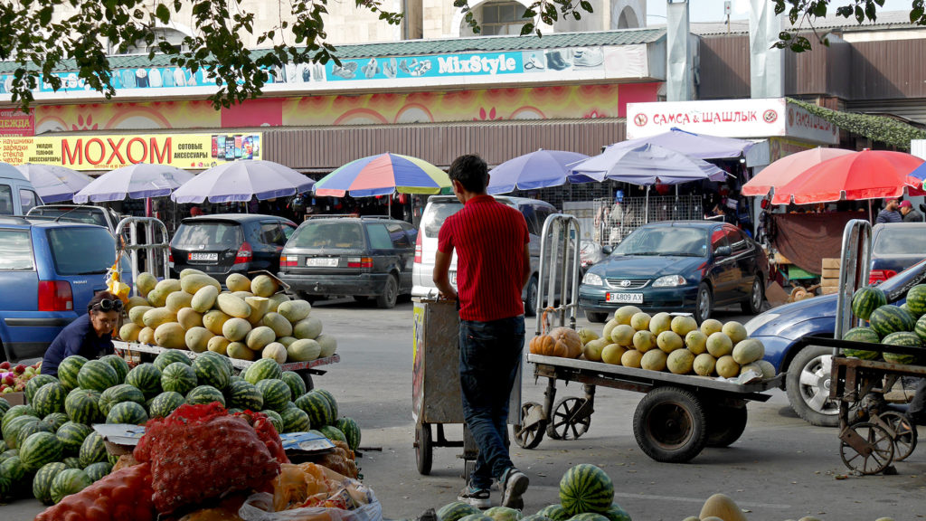 Outside of the Osh Bazar