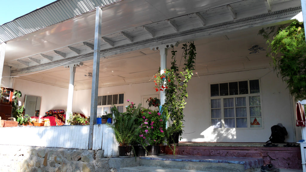 The front porch of our homestay