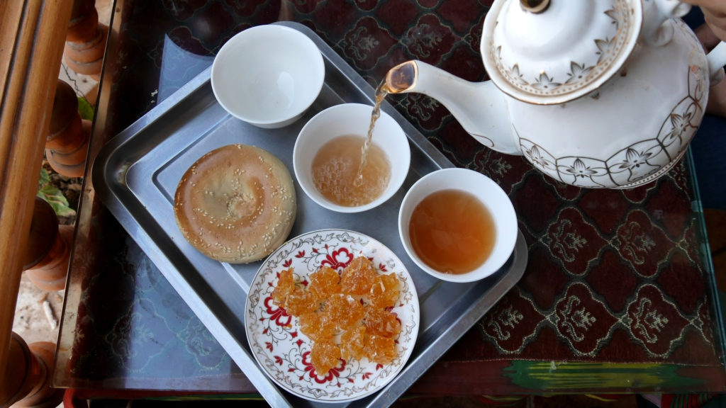 Jujube tea, nan and huge junks of sugar