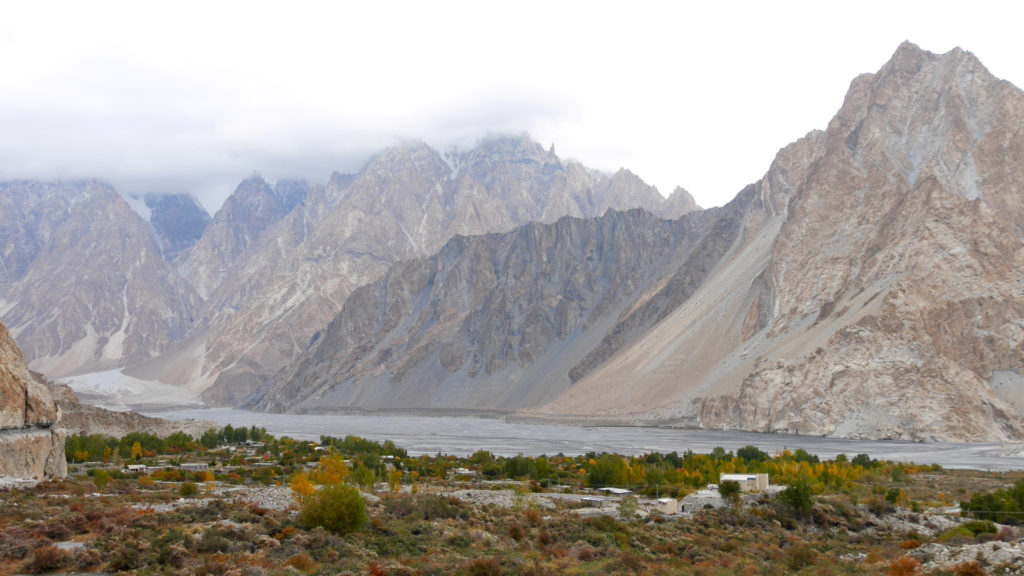 View over Passu from the trail