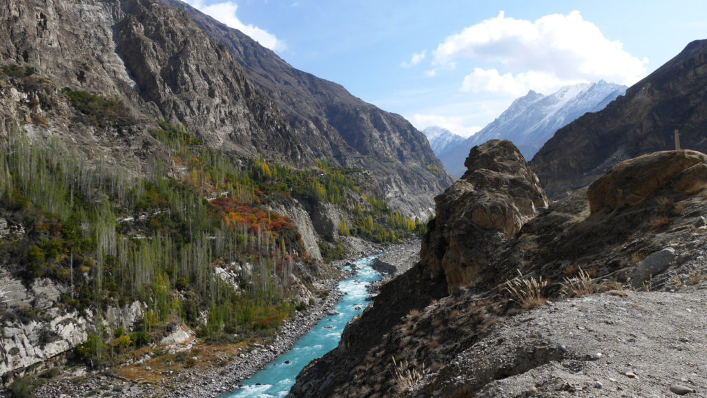 The beautiful view behind the sacred stones