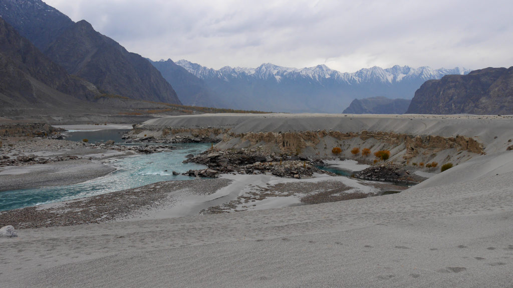 River flowing through the desert