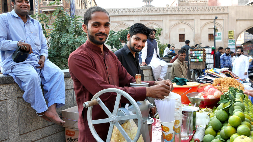 Friendly juice sellers