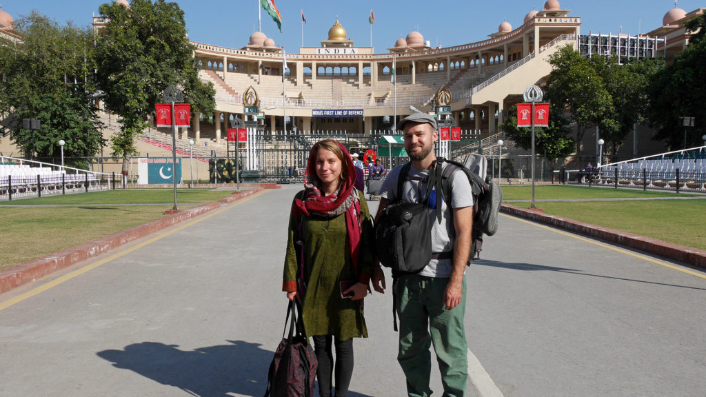 Direkt vor der Einreise nach Indien