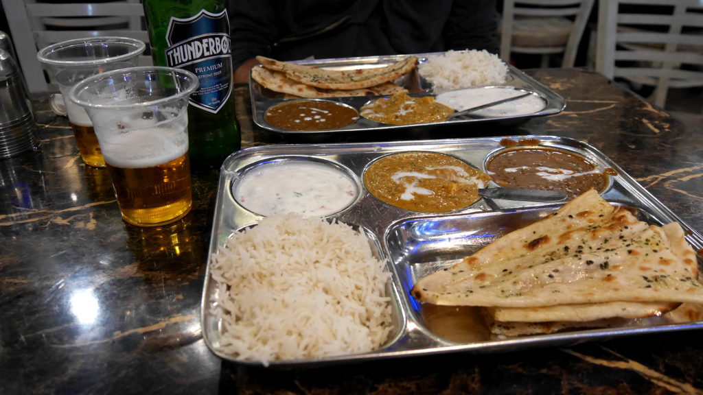 The delicious thali and not so delicious Thunderbolt