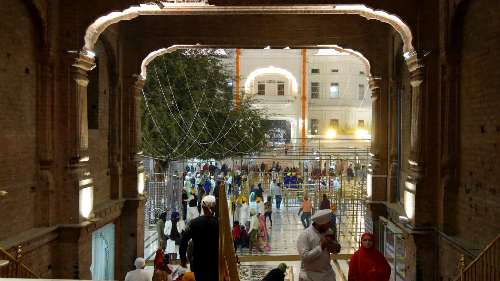 At the entrance of the temple area