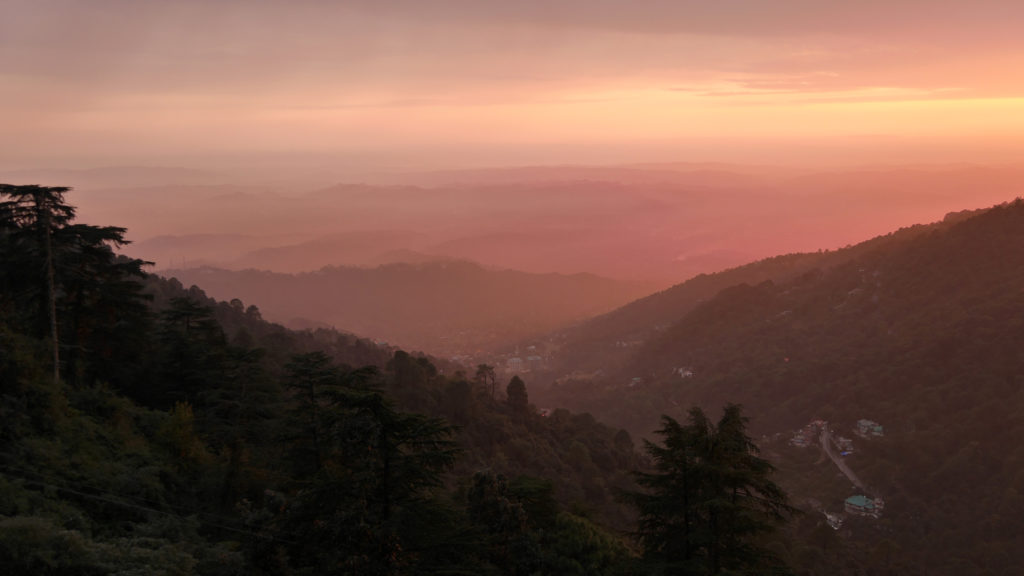 We saw many magical sun set in Dharamshala