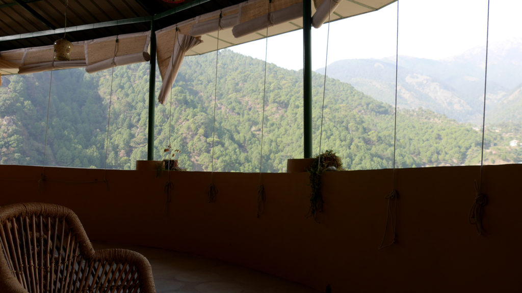 The Himalayan Heritage Hostel had a beautiful balcony