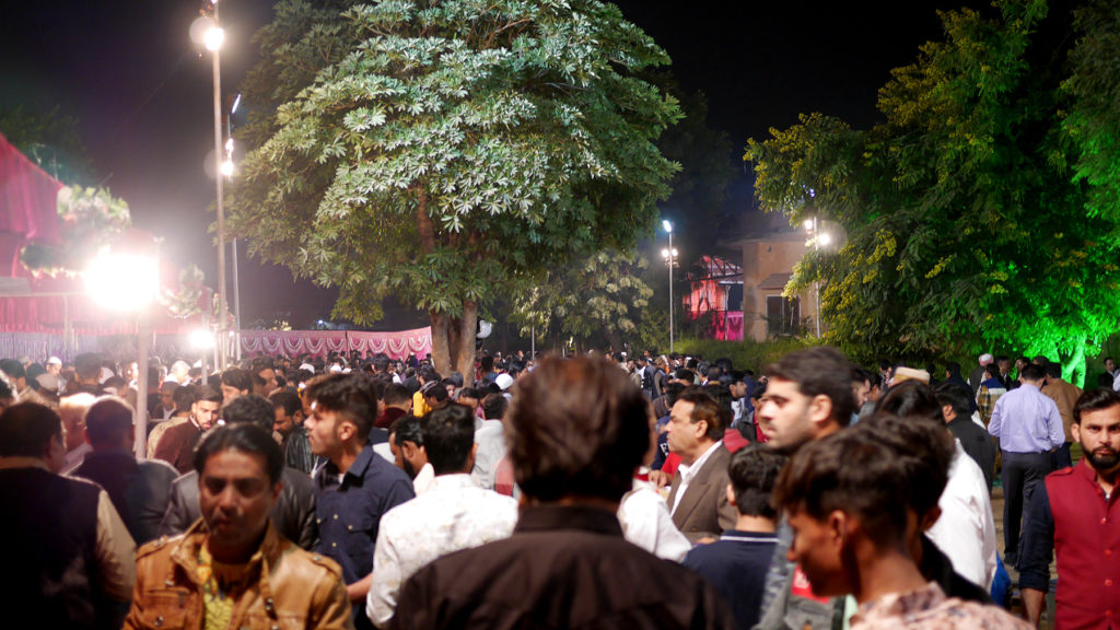 Crowd at the wedding