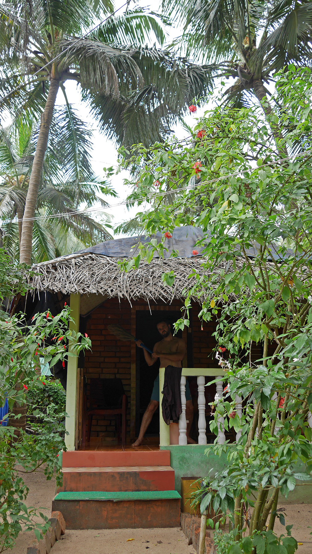 Our lovely hut and it’s janitor