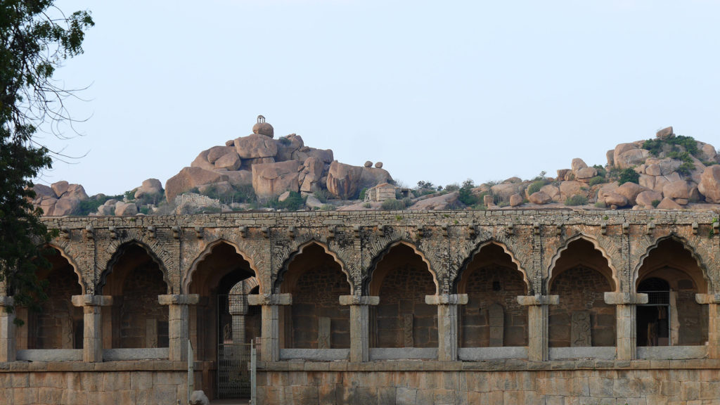 The ancient stables of royal elephants