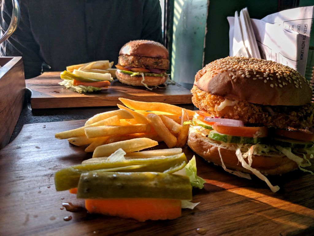 Veggie burgers at 11th Avenue