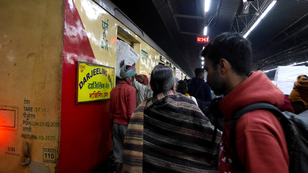 Boarding the Darjeeling Mail