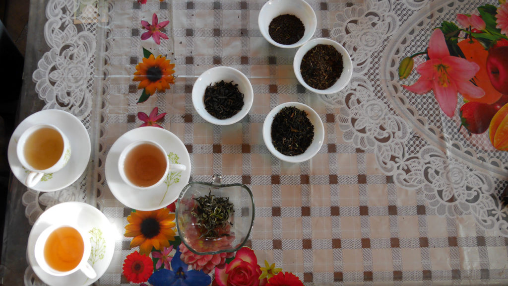 We had a tea tasting in a secret place