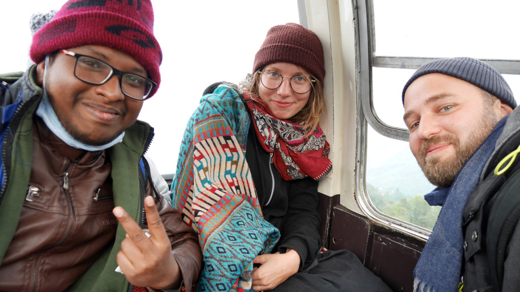 We shared the cabin with Amitava and his mother from Kolkata. We had some interesting conversations about traveling and climate change, among other things