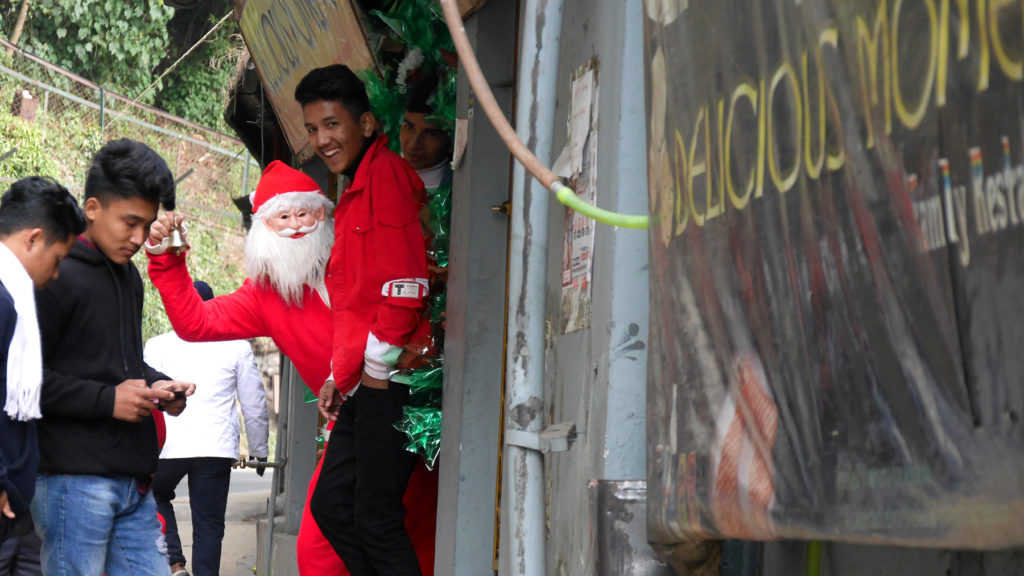 The friendly, but a little bit creepy looking, Santa 