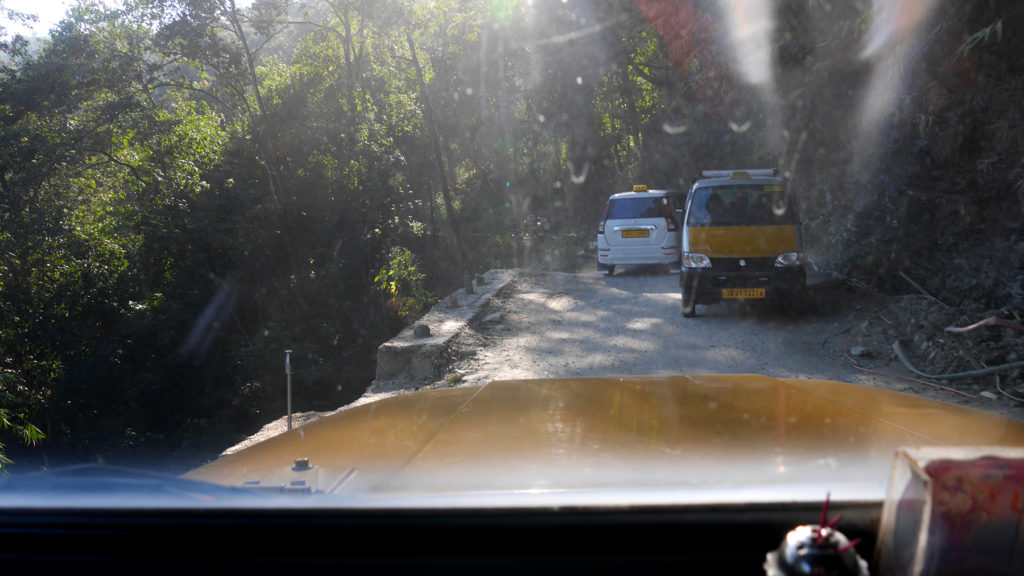 Narrow mountain roads