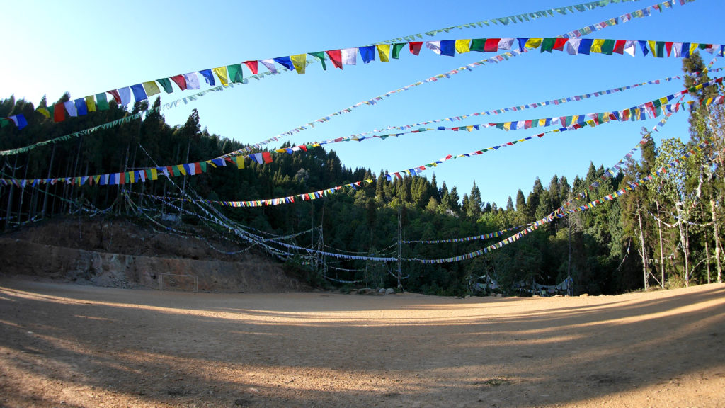 The monastery’s football field