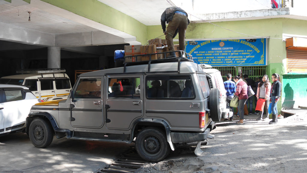 Sumo at Gangtok’s central taxi stand