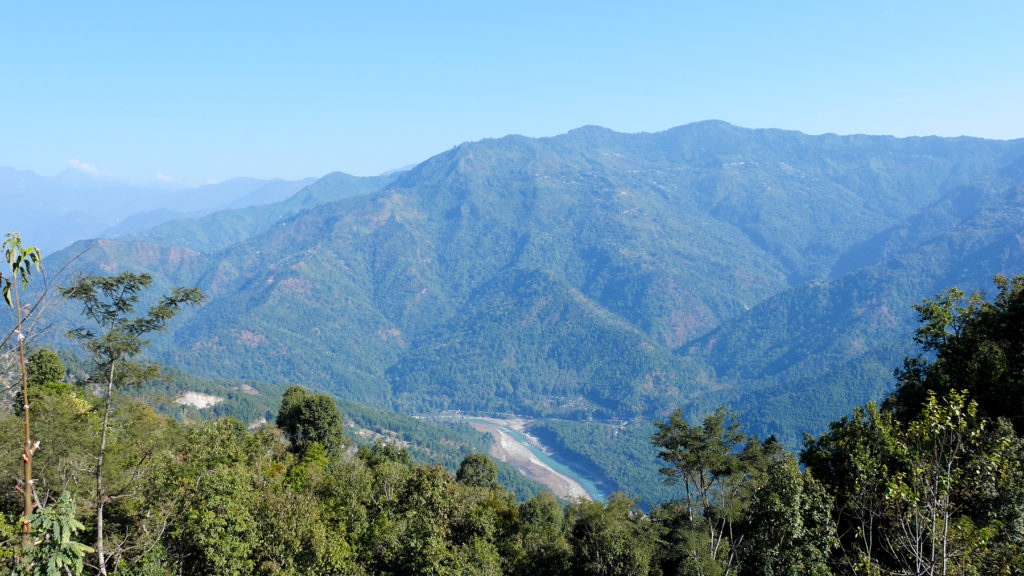 Aussicht auf dem Weg von Gangtok nach Namchi