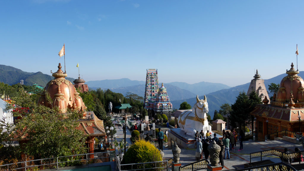 The four Char Dhams among other temples and statues