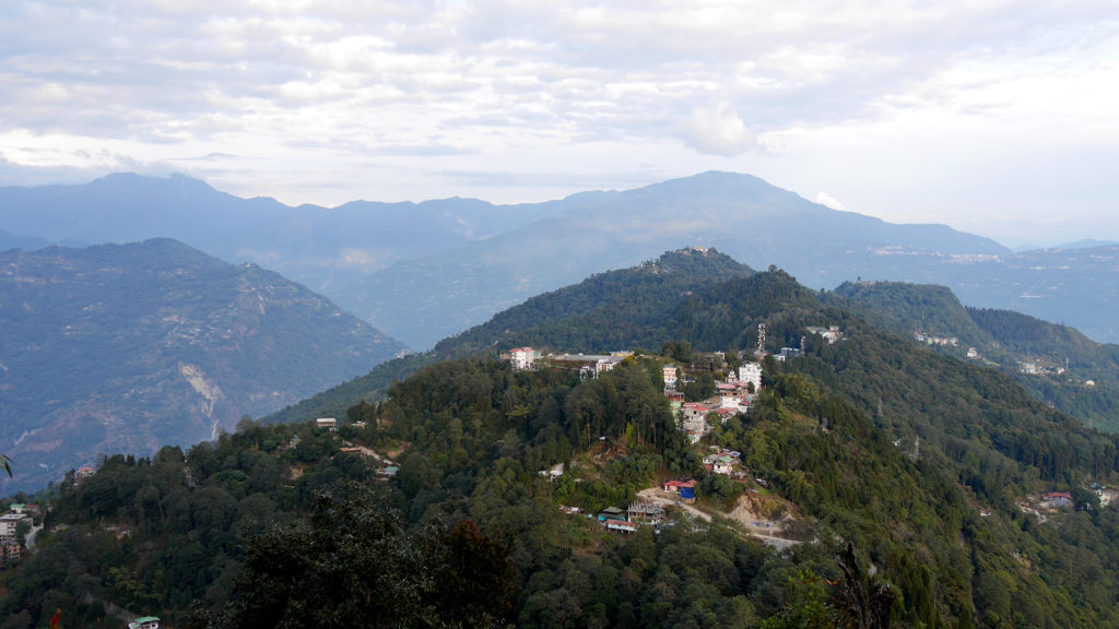 Blick vom Kloster auf Pelling