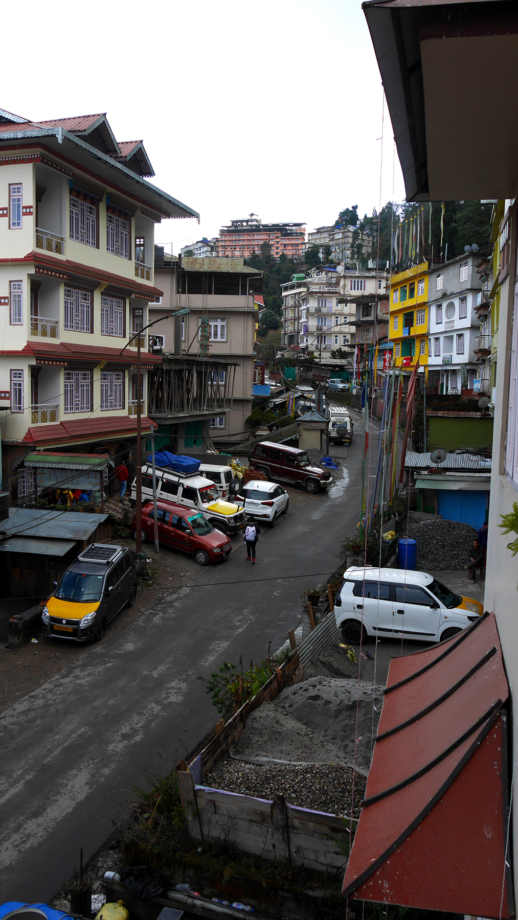 Town of Pelling. All these buildings are hotels.