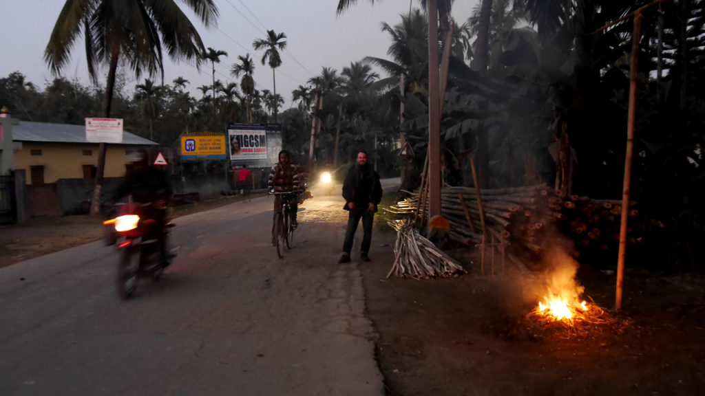 Streets of Mayong at sunset