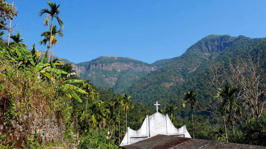 There are Christian churches even in the small, remote villages