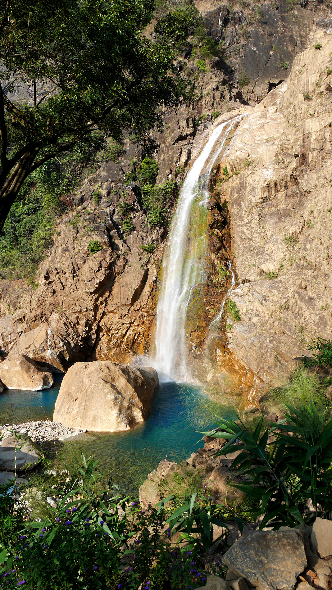 Waterfall tucked away deep in the jungle