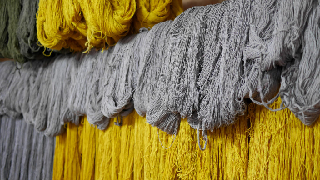 Naturally dyed Eri Silk yarn