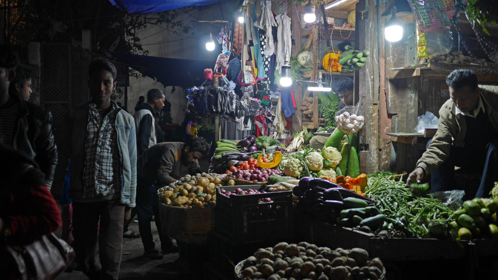 Belebte Straßen von Shillong