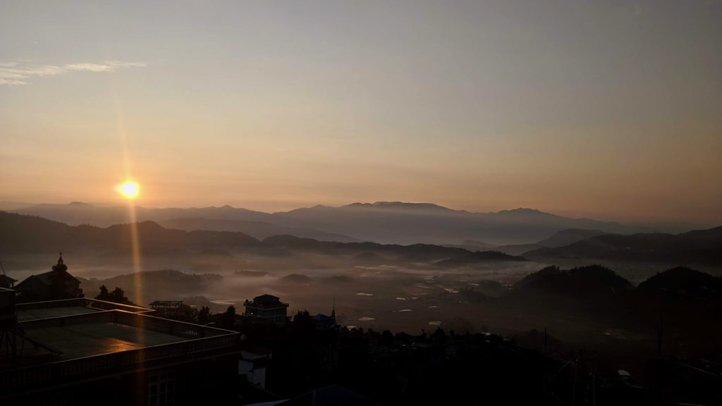 Letzter Sonnenaufgang in Indien (zumindest für eine Zeit)