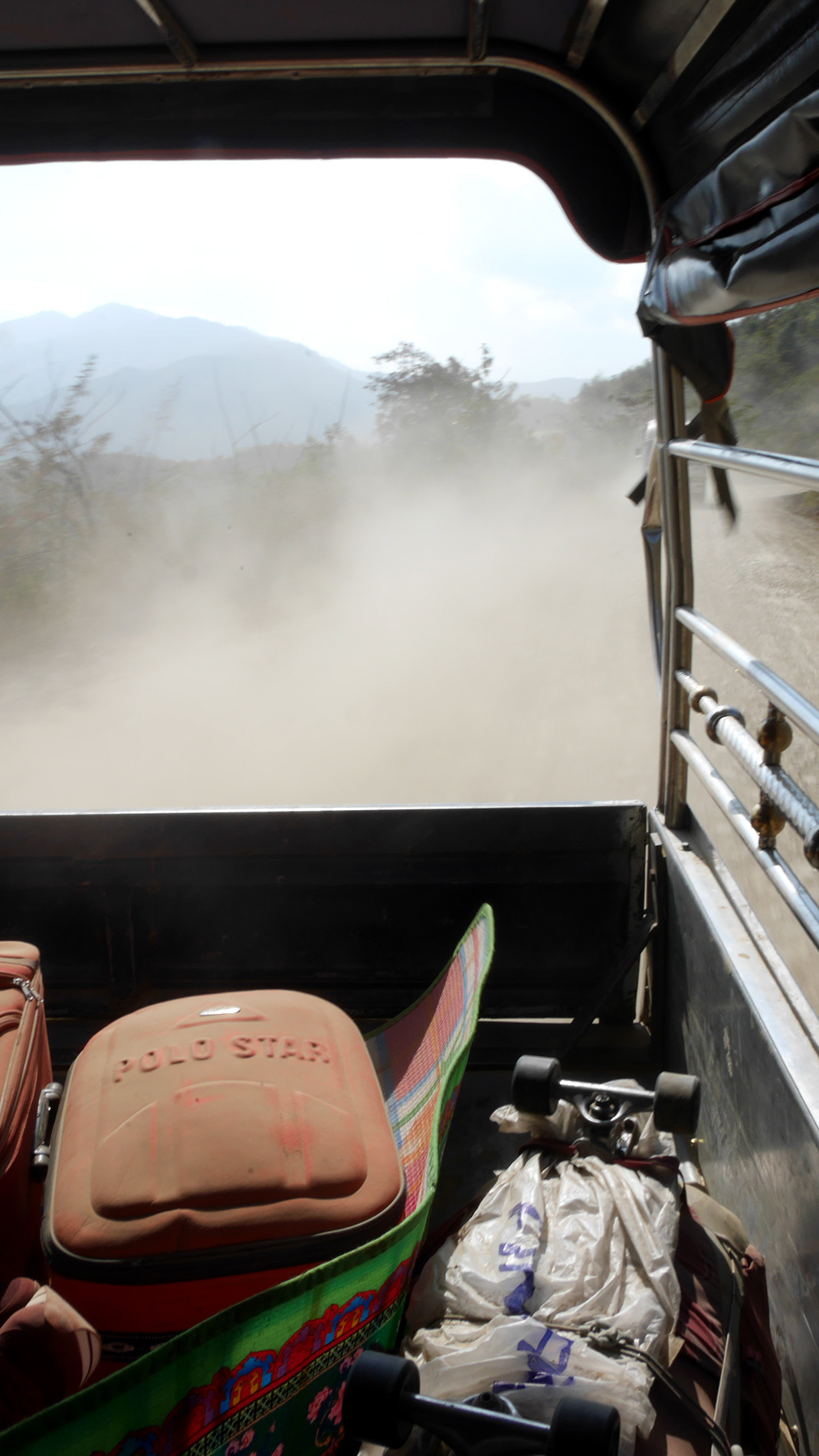 We were covered with dust by the time we reached Tedim