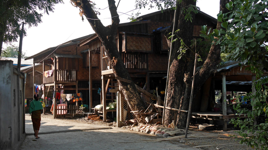 Beautiful traditional houses in Kalay