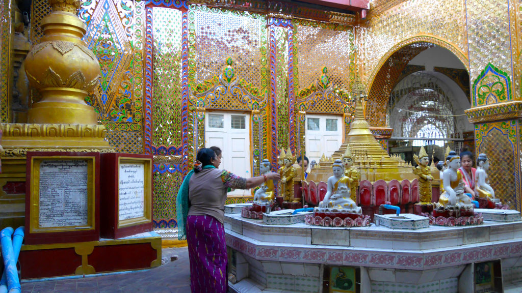 Inside the temple on the top of the hill