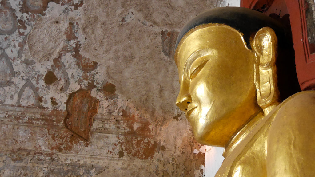 Wir haben bei unserem Besuch in Bagan unzählige Buddha-Statuen gesehen