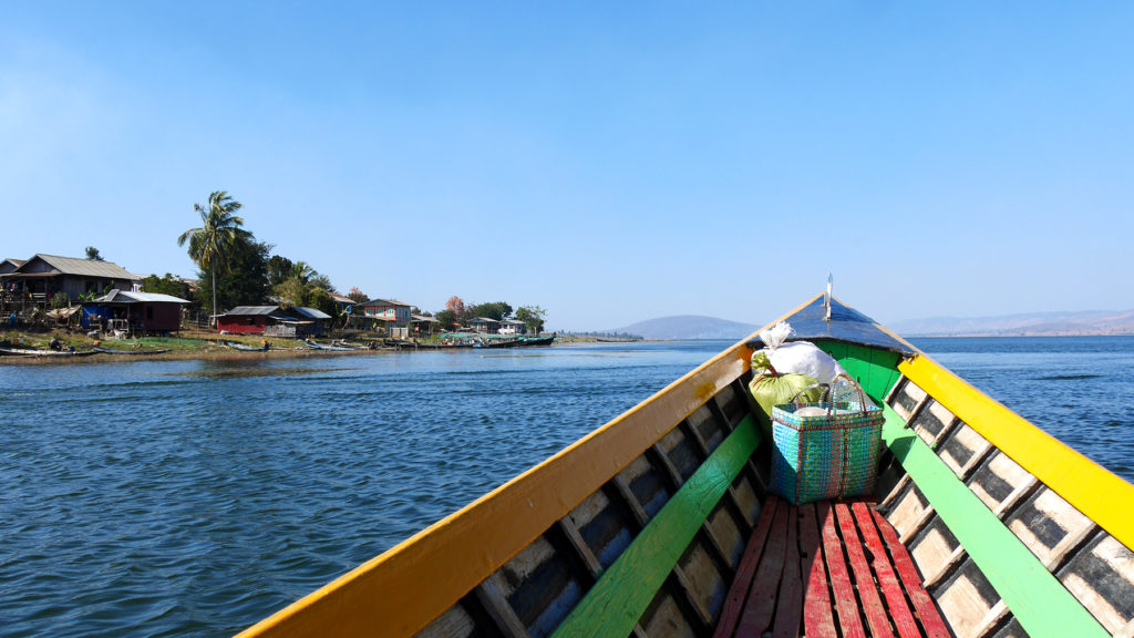 Boat trip at the Pekon Lake