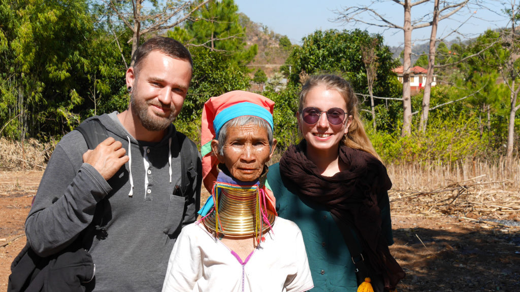 Visiting Mrs. Bou in her village