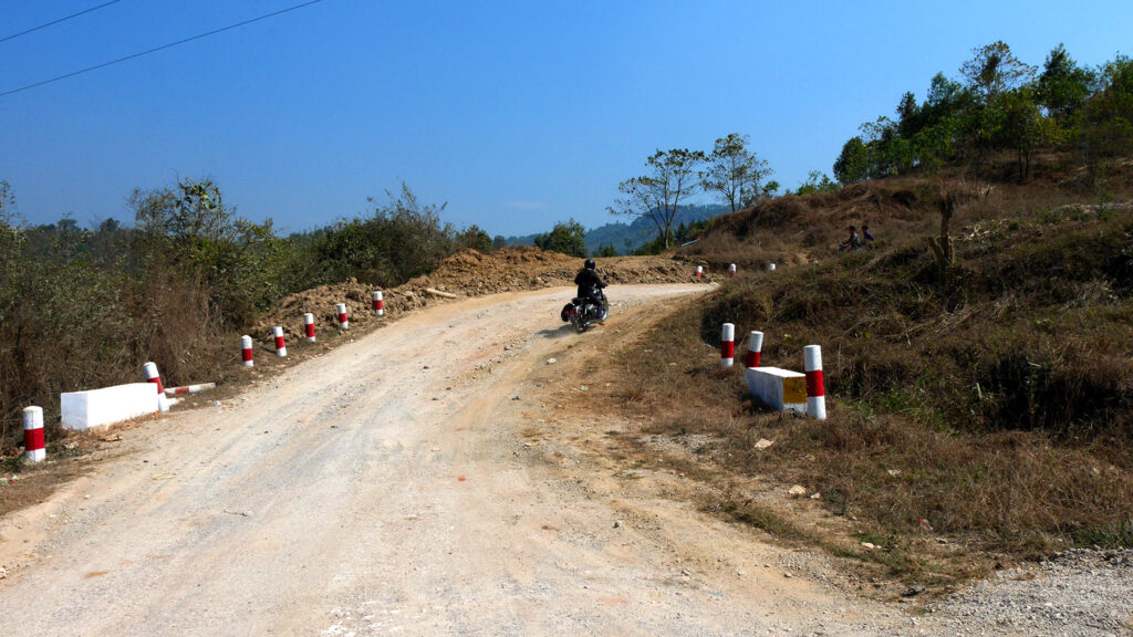 The road was mostly paved, or sandy but still in an ok condition