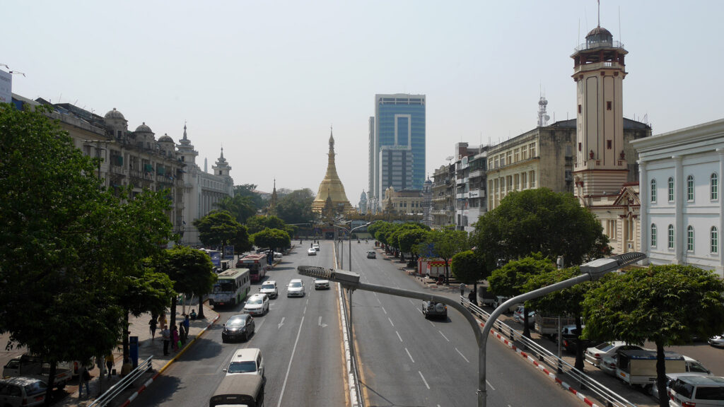 One of Yangon's many golden pagodas