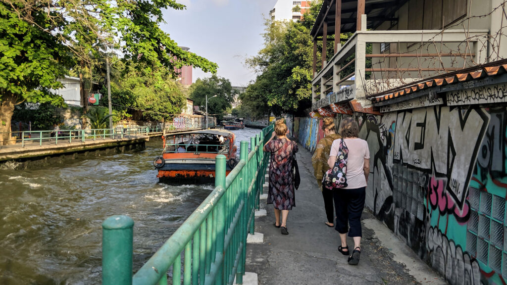 Like many places in Bangkok, Jim Thompson's house is right by the river and can also be reached by a public boat