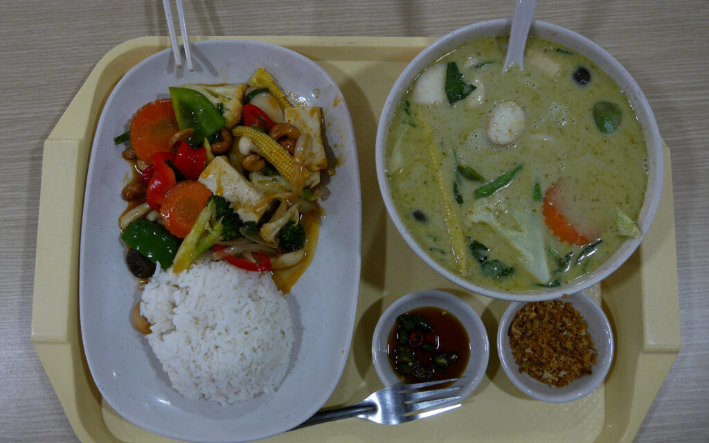 Never mind the plastic trays and shopping mall vibes, this food at MBK food court is delishhh...