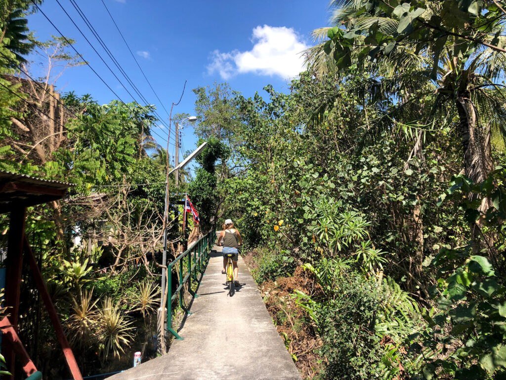 Bicycling the small pathways of Bang Krachao