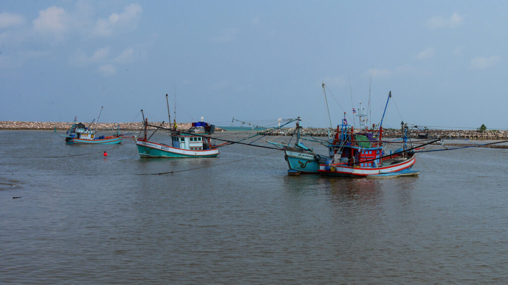 We also went to see a harbor on one of our little roadtrips around Chumphon