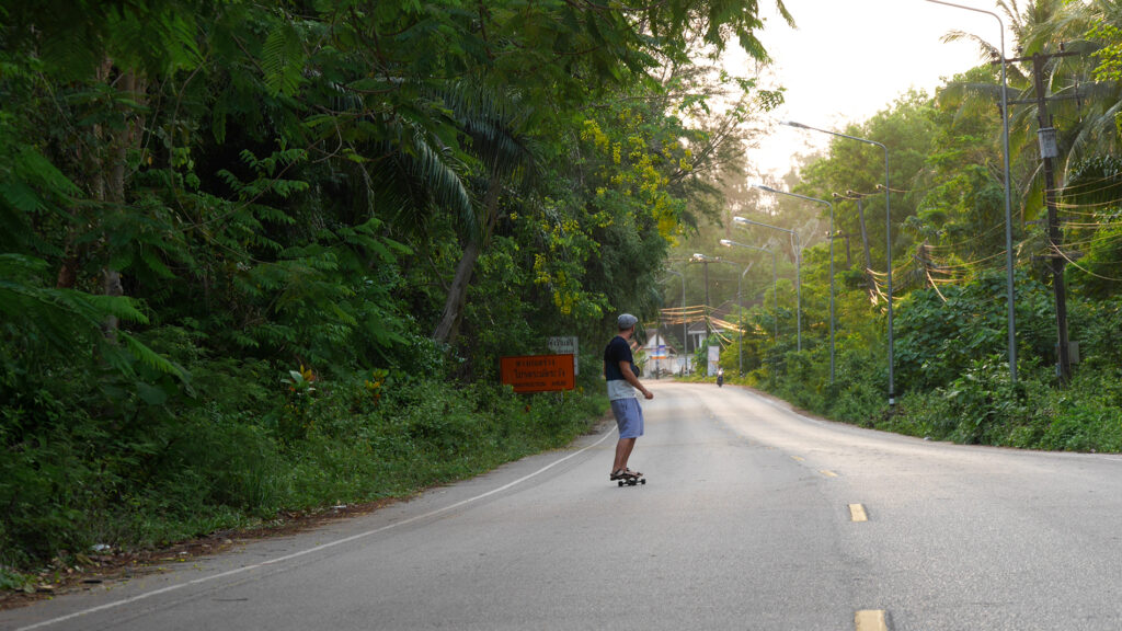 Besides scooter, we also explored the area on our skateboards